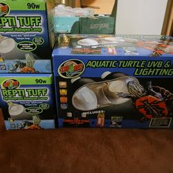 Aquatic Turtle Or Reptile Uv And Heat Lighting Kit