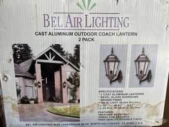 belair lighting cast aluminum outdoor coach lantern