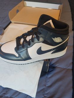 Air Jordan 1 Mid (GS) 5Y Armory Navy/White/Black