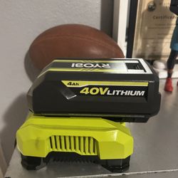 40v Ryobi Battery And Charger