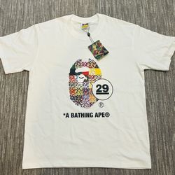 Bape "29" White Tee - Adult Large