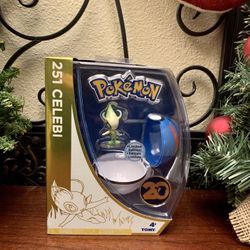 Pokemon TOMY Clip n Carry Pokeball Celebi Figure Set