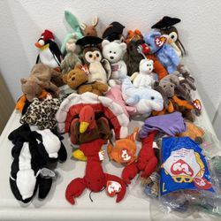 TY beanie babies set of 30 all for $10