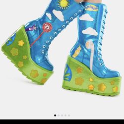 X TELETUBBIES DUNE LACE-UP BOOTS