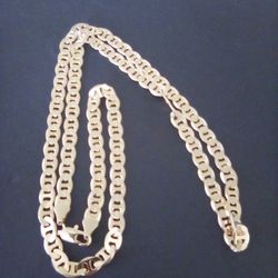 Gold 18k Plated Mariner Necklace Chain 