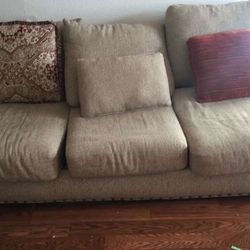 Sectional And Leather Couch