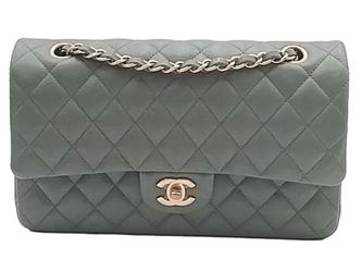 Chanel Quilted Caviar Medium Classic Double Flap Green Handbag Kb0625crxzmia