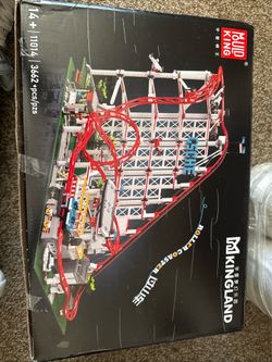 Roller coaster electronic Lego type set