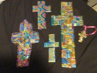 One Of A Kind Glass Crosses