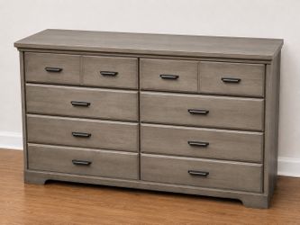 Grey 8-Drawer Dresser