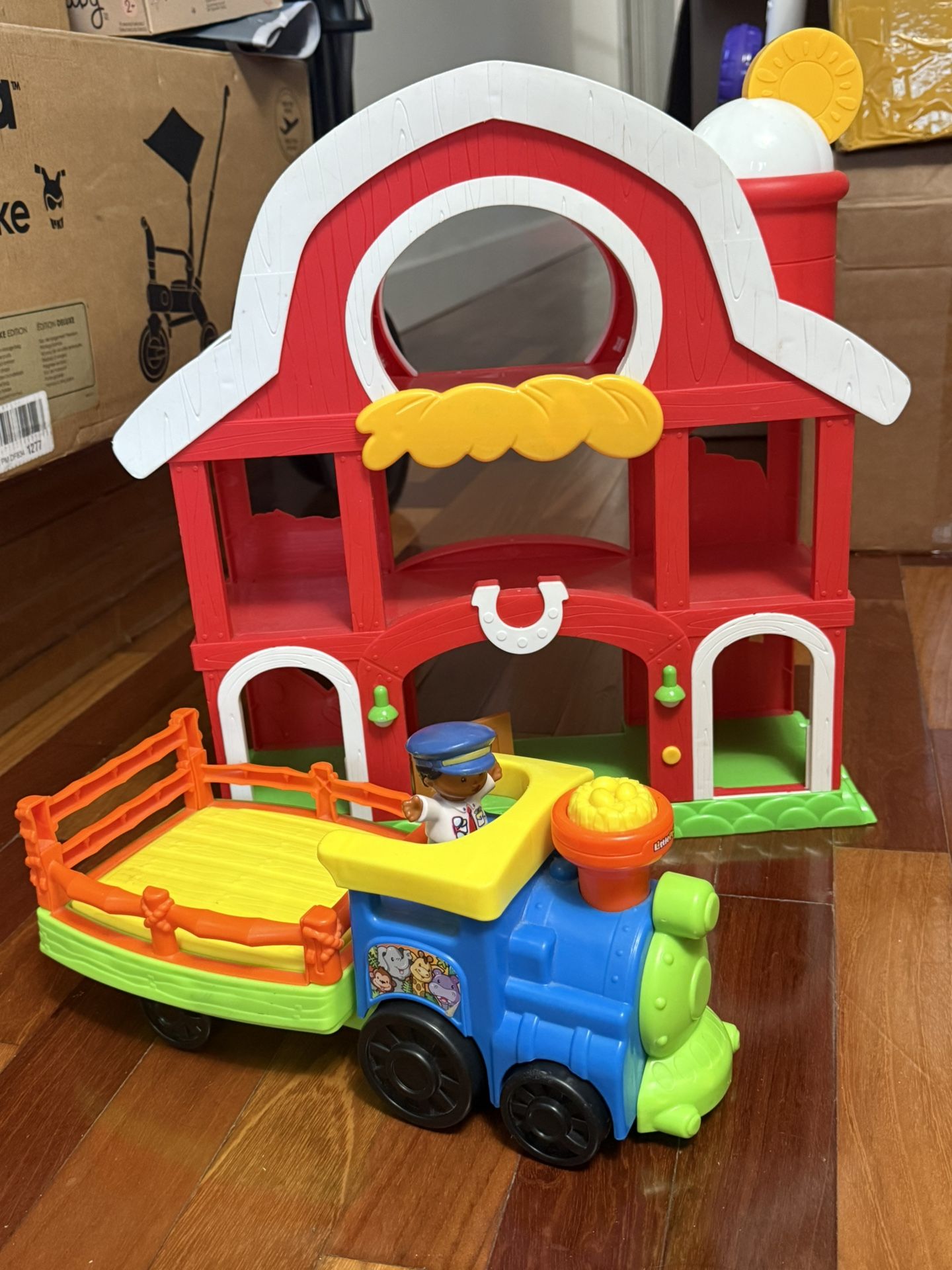 Barn and Train