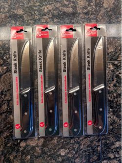4 steak knives (new)