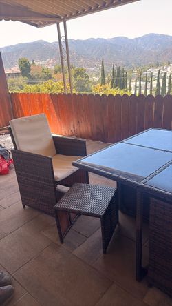Outdoor Wicker Patio Dining Set