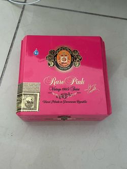 Arturo Fuente Rare Pink Vintage 1960s Cigar Box