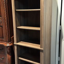 72” Bookcase With Salt Oak Finish