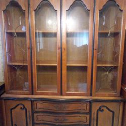 China Cabinet Brown Great Condition 
