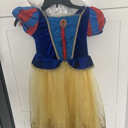 Disney Snow White Princess Dress Size Kids Small 5/6