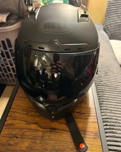 Bell DLX blackout motorcycle helmet
