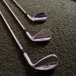 3 Used Titleist Vokey SM6 Wedges (Stiff)