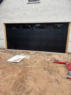 Black Garage Door