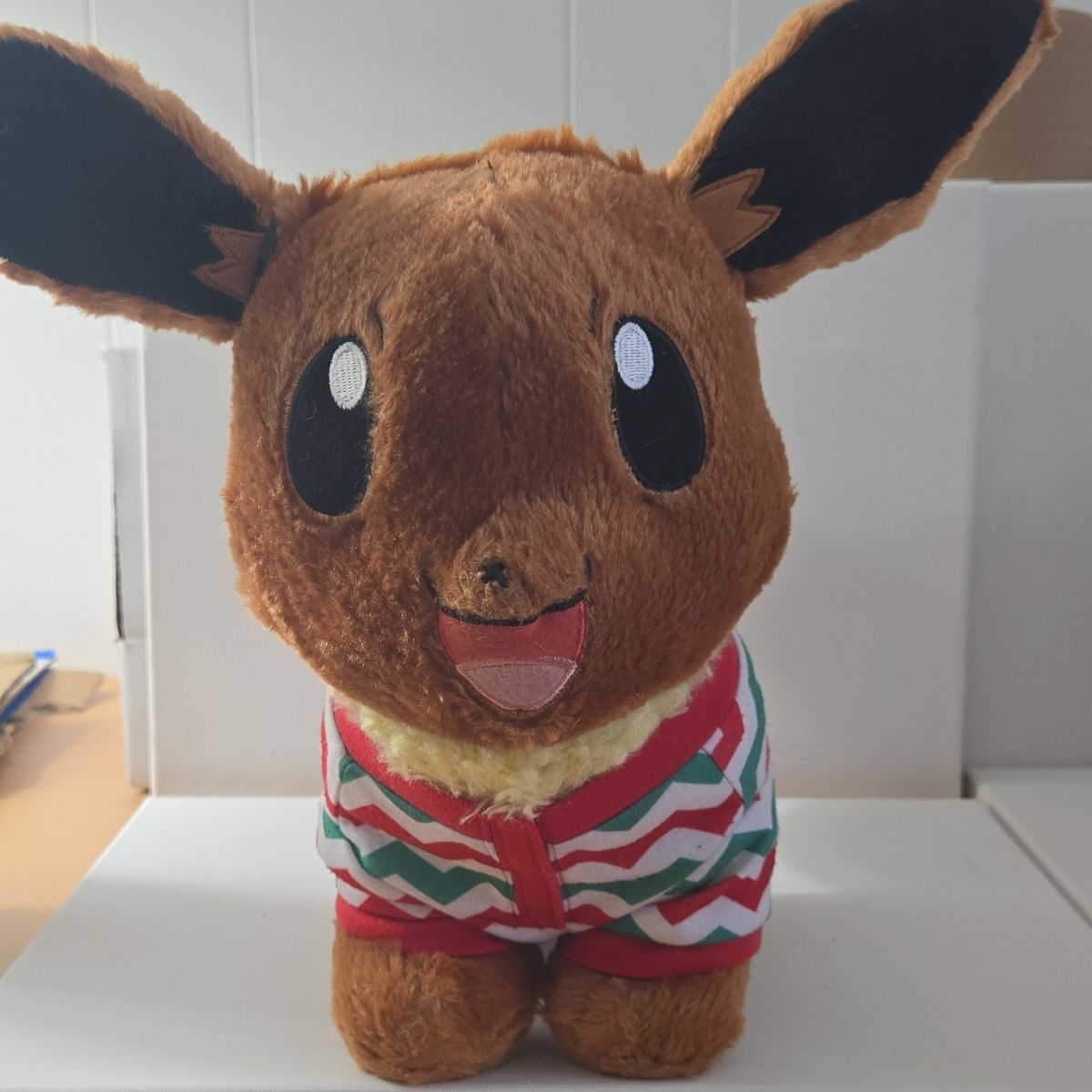Build-A-Bear Workshop Pokémon Eevee Plush Stuffed Animal with Christmas Pajamas