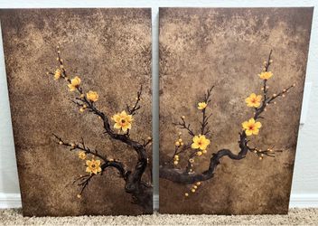 Japanese Floral Wall Art
