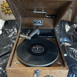 Victor Talking Machine Portable Suite Case Phonograph VV-50 ~ 1920s Working Cond