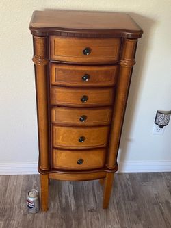 Jewelry cabinet armoire
