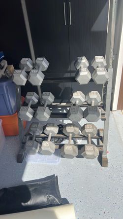 Dumbbell Weight Set with Rack