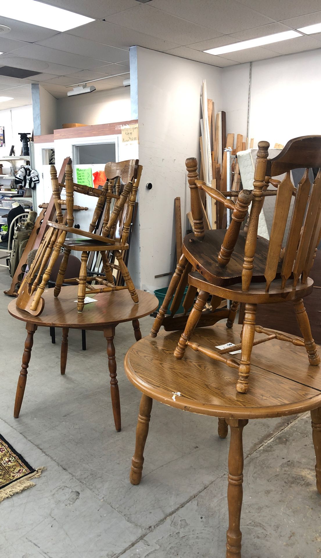 Small kitchen table with two chairs