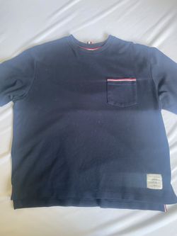 THOM BROWNE Logo-Appliquéd Striped Cotton-Jersey T-Shirt