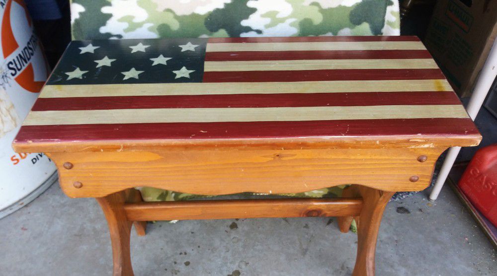 Stars and stripes American Sitting Bench