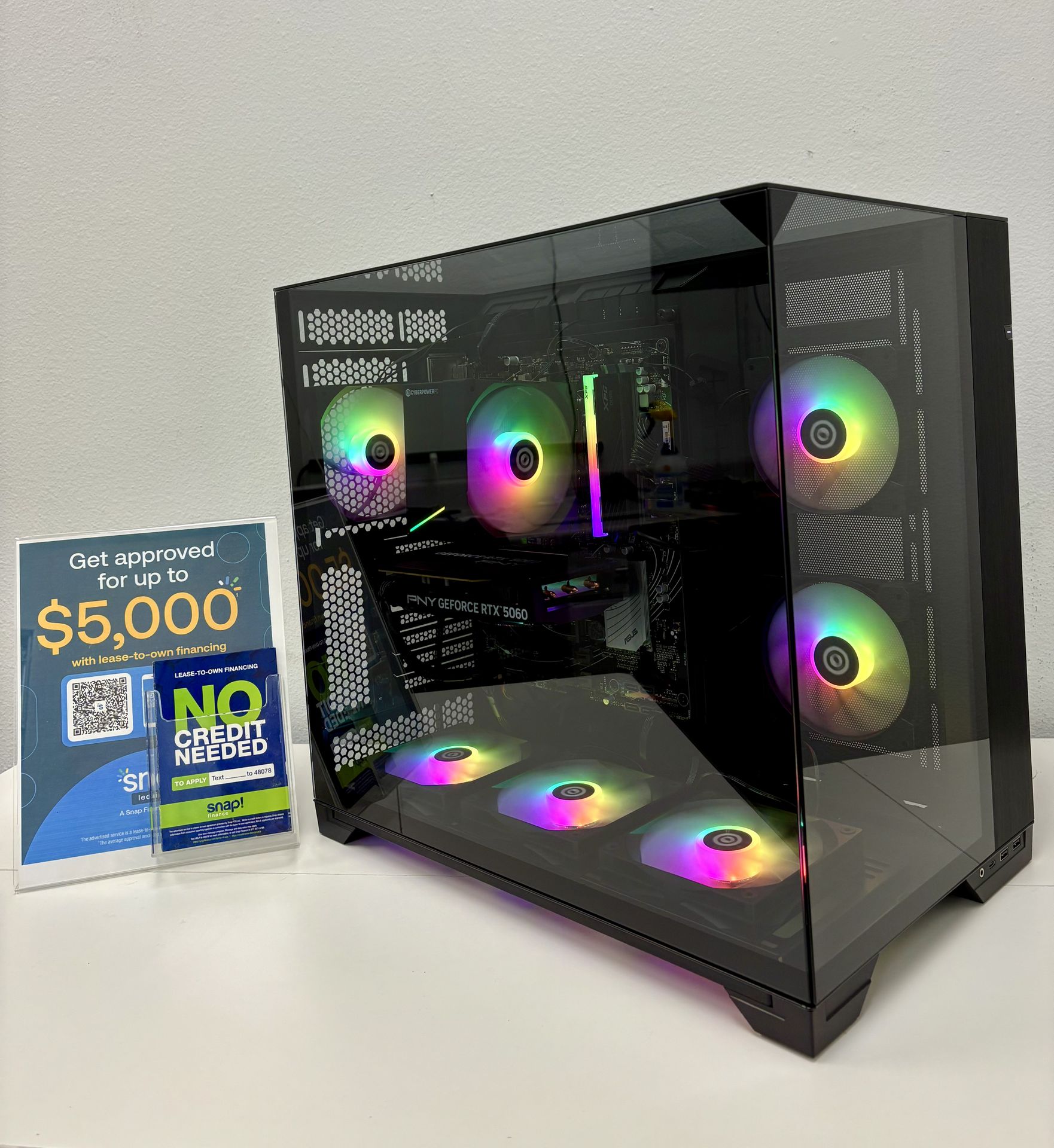 Gaming PC Custom Built by AREA-51✅🕹 Full RGB/Ryzen 5/16GB RAM/1TB🖥1 Year Warranty‼️ RTX 5060 GPU💥 $0 Down Finance Available✅