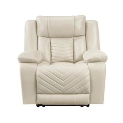 Power Reclining Chair with LED and Charging Ports