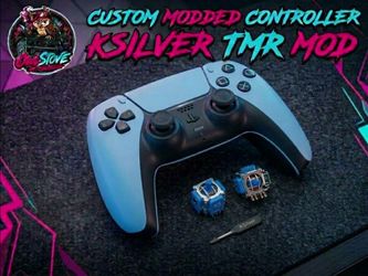 PS5 DualSense Controller (Latest BDM-060) – K-Silver JS13 Pro+ TMR Anti-Drift Joysticks