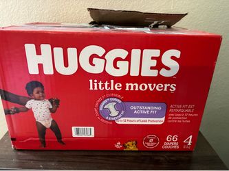 Huggies size 4 count 66 diapers