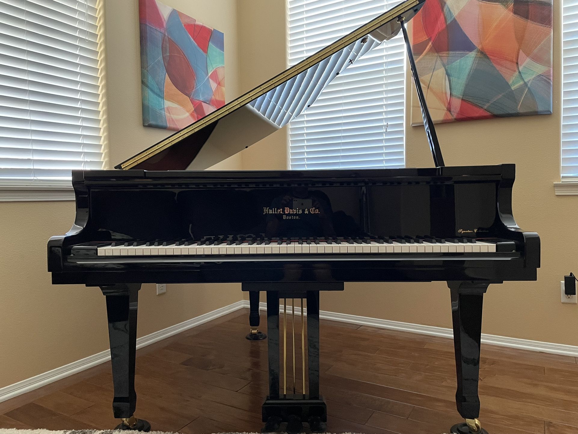 Hallet Davis GP160 5’3” Baby Grand Piano- Ebony Polish