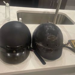 Two  Nice Good Helmets One 1993 Bieffe Other Is 98HJC