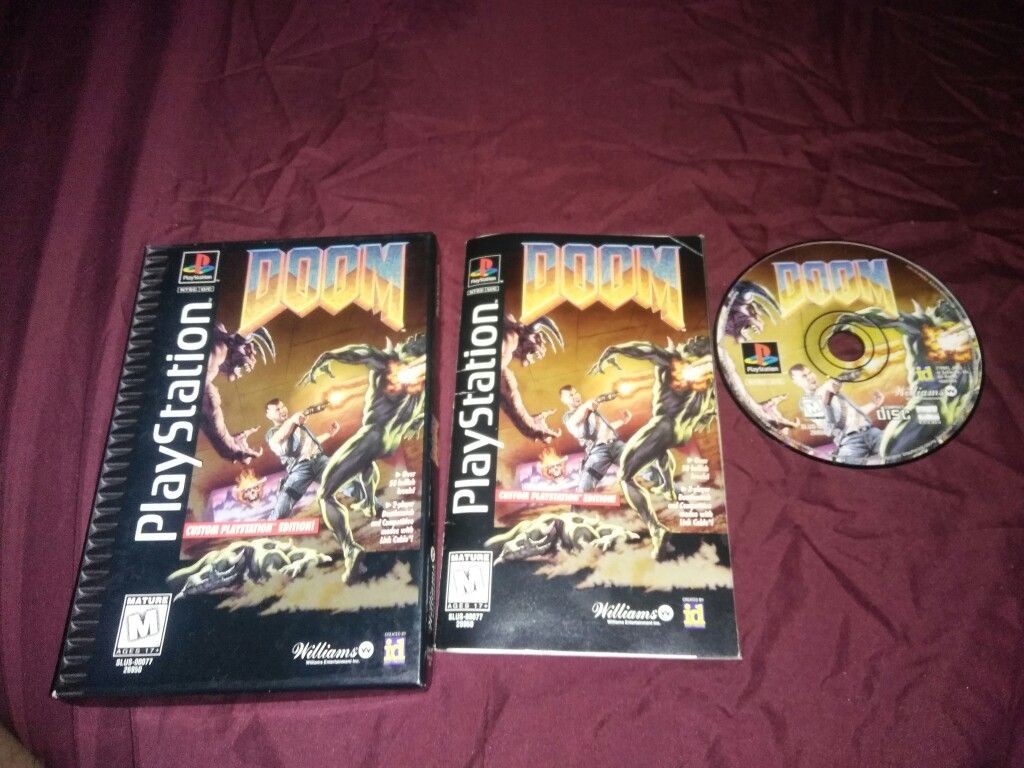 Doom ps1 in d school longbox