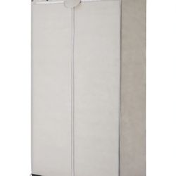 Mainstays Single Tier Zippered Steel Adult Clothes Closet 36" Grey Pumice Bedroom