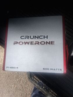 Crunch powering 4 channel amp