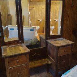 20th Century Vanity Tri Folding Mirror