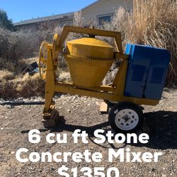 6 cu ft Stone Concrete Mixer $1350 - Corrales