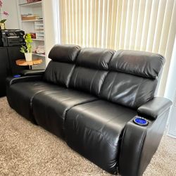 Power reclining Sofa Couch With Wireless Chargers,