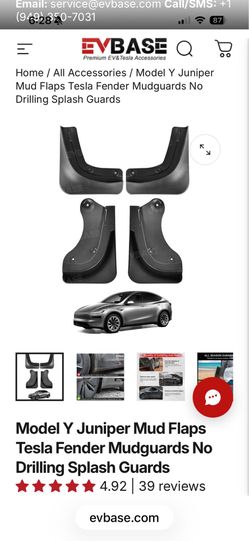 Tesla Model Y Mud Flaps NEW