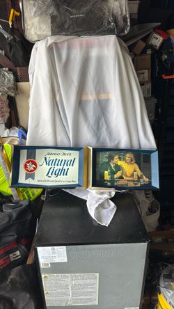 Highly collectible beer sign, Natural  light beer display man cave