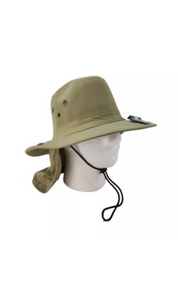 ChillMeister Vented Bucket Boonie Hat w/Rear Flap Fishing Hiking Gardening NWT