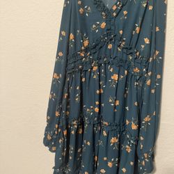 Green Floral Dress