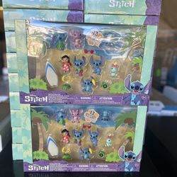Disney’s Lilo & Stitch Deluxe Figure Set, 13-Piece Set, Officially Licensed Kids Toys for Ages 3 Up by Just Play 