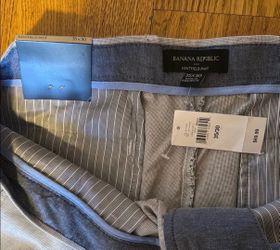 Banana Republic Dress Pants Mens 35x30 Gray Kentfield Pant Slim Fit Business NWT